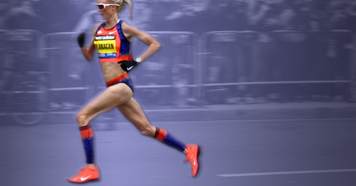 shalane flanagan elite distance runner in slow motion run running form videos