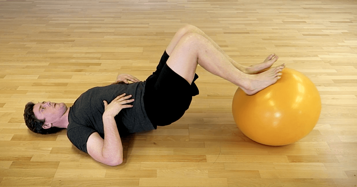 Stability Ball Hamstring Curl Revolution